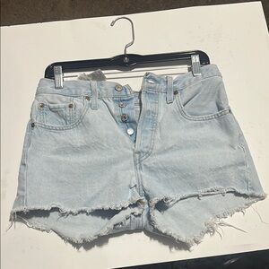 Levi's Light Blue Jean Shorts